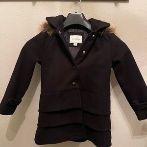 Sebby little girls winter dress coat